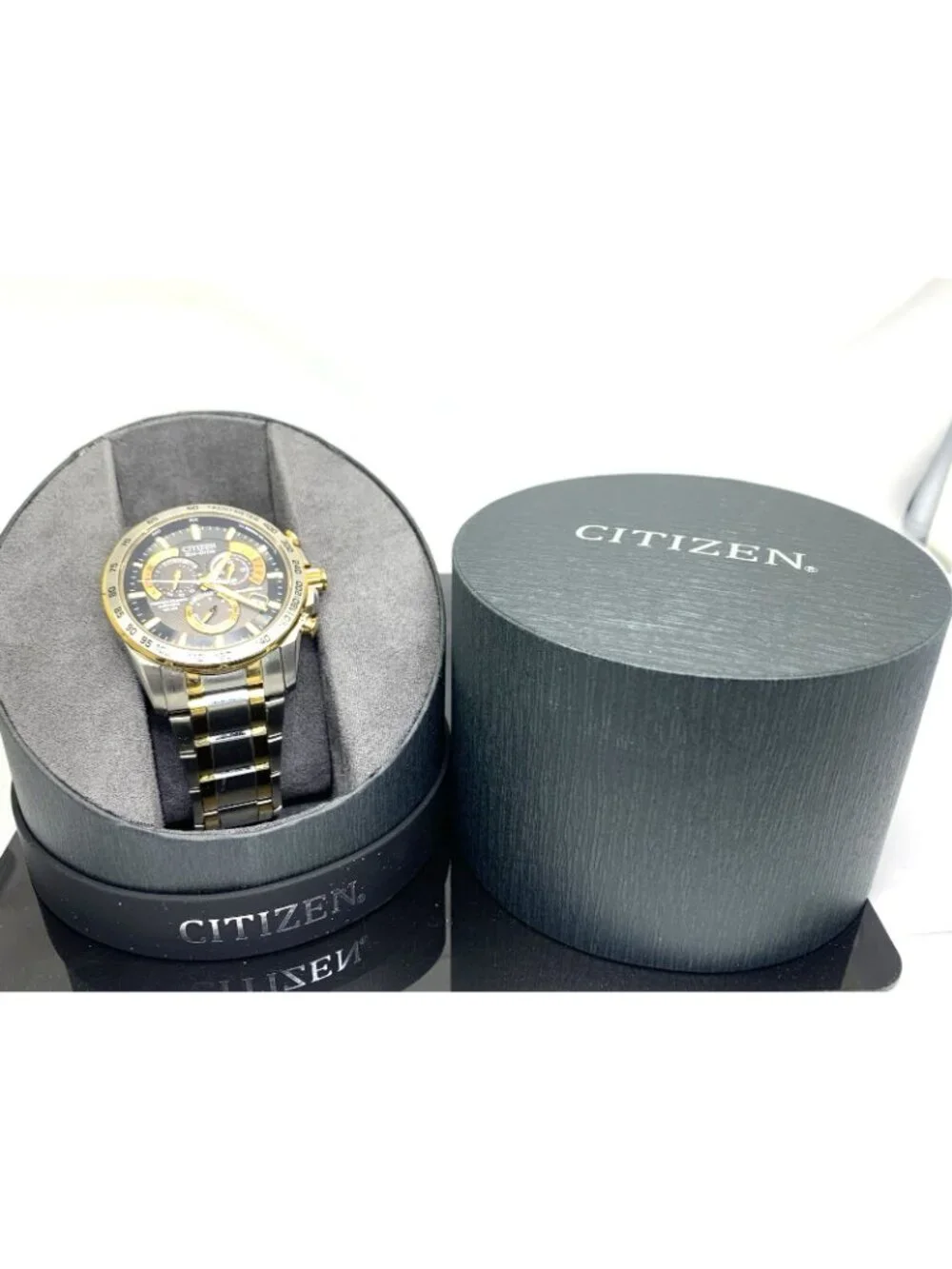 Citizen Men's Watch AT4004-52E Eco-Drive Chronograph Two Tone Stainless Steel